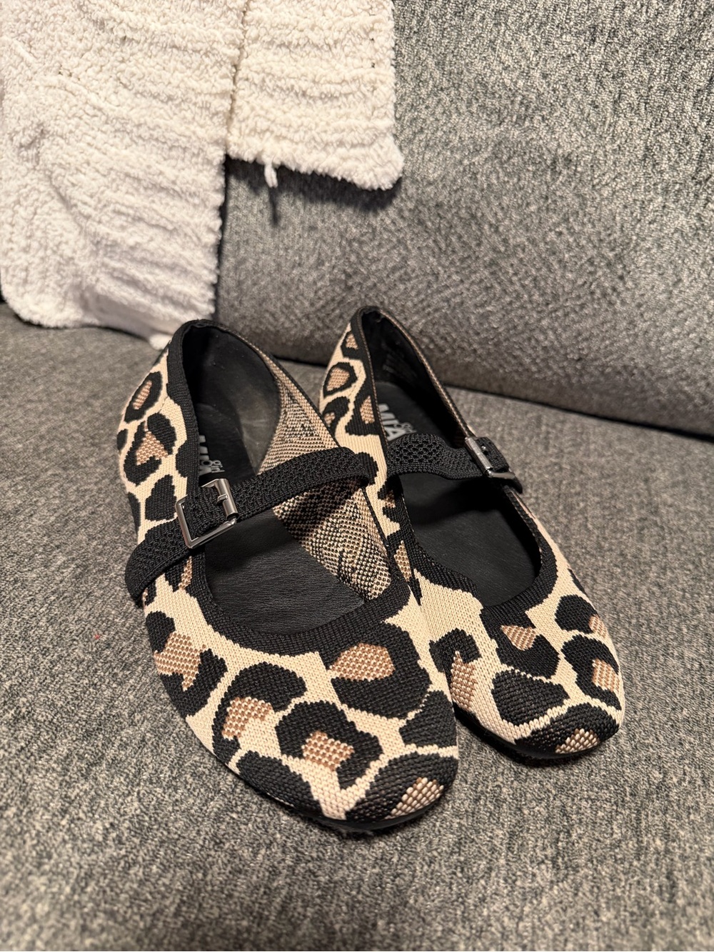 MIA girl Leopard Print Mary Jane Ballet Flats